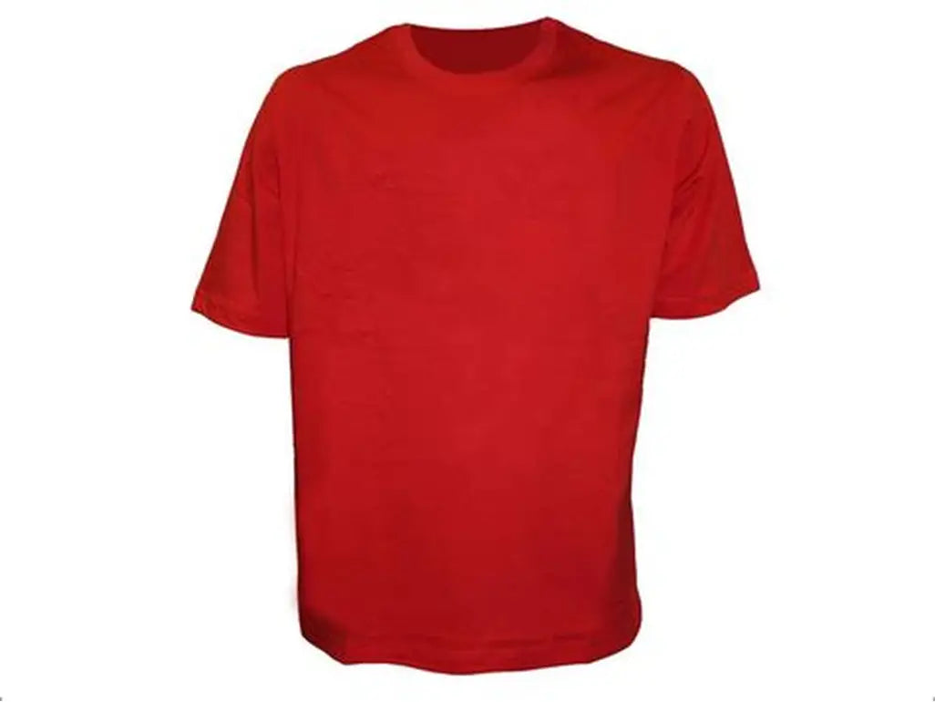 Bold Red Crew Neck T-Shirt